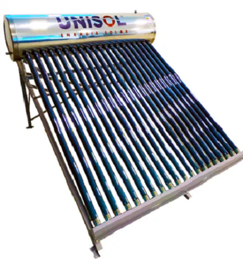 Kit Aquecedor Solar Acoplado à Vácuo - Unisol - 15 Tubos / 181 Litros