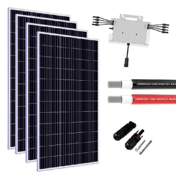 Kit Energia Solar Residencial 1,32kW (133kWh/mês)