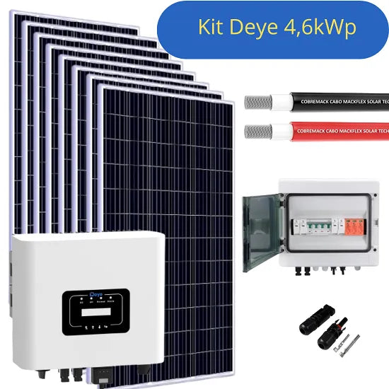 Kit Energia Solar Residencial 4,6 kWp (500kWh/mês)